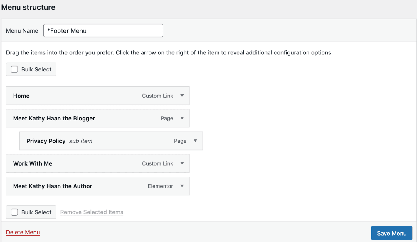 make wordpress site