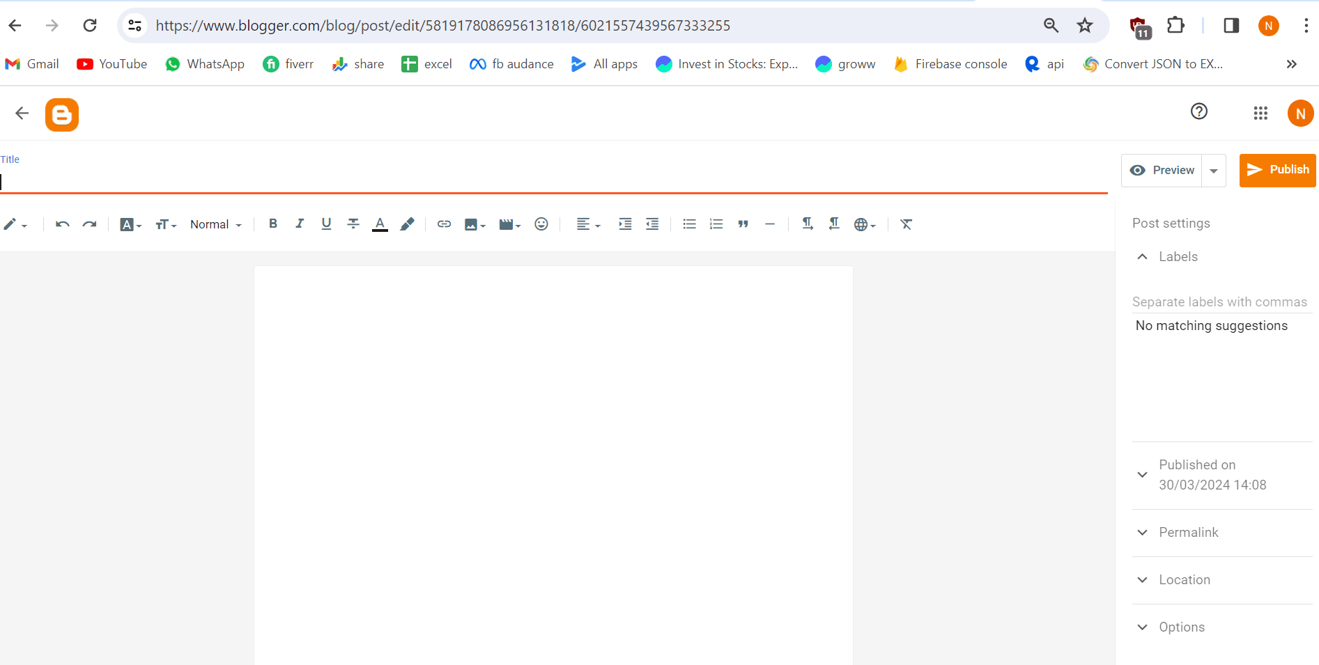 how to make a blog website for free